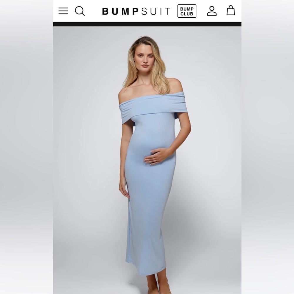 The Bumpsuit Bianca dress in blue, size XS.